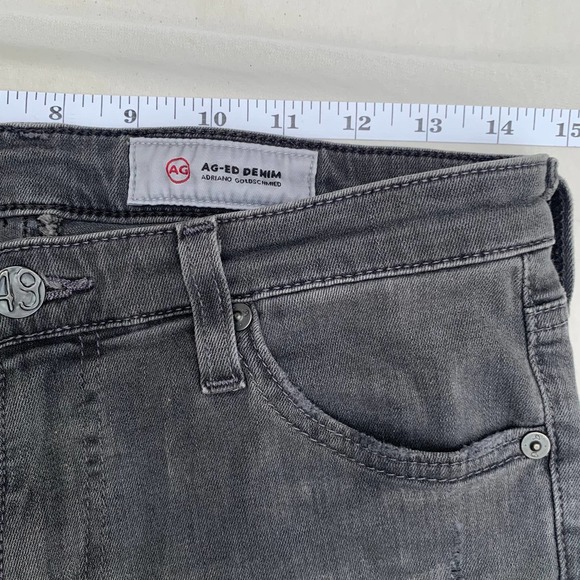 Ag Adriano Goldshmied The Legging Ankle Super Skinny Ankle Jeans Gray Size 28 - Picture 9 of 11